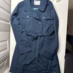Kids Navy Blue Trench Coat